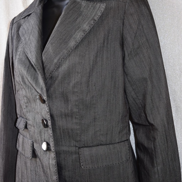 Willi Smith Black Dress Blazer Size 4 - Picture 2 of 7